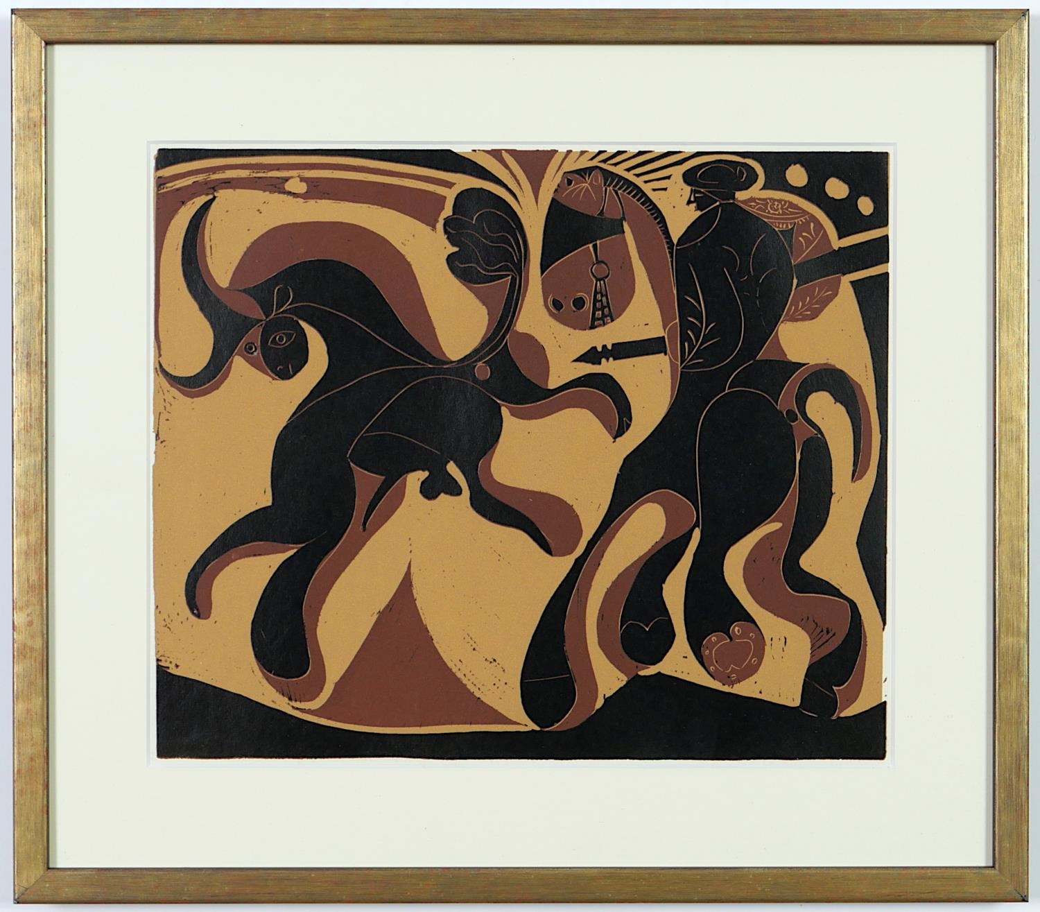 PABLO PICASSO, a set of four linocuts, 1962, suite linogravures, 32.5cm x 27cm. - Image 2 of 5