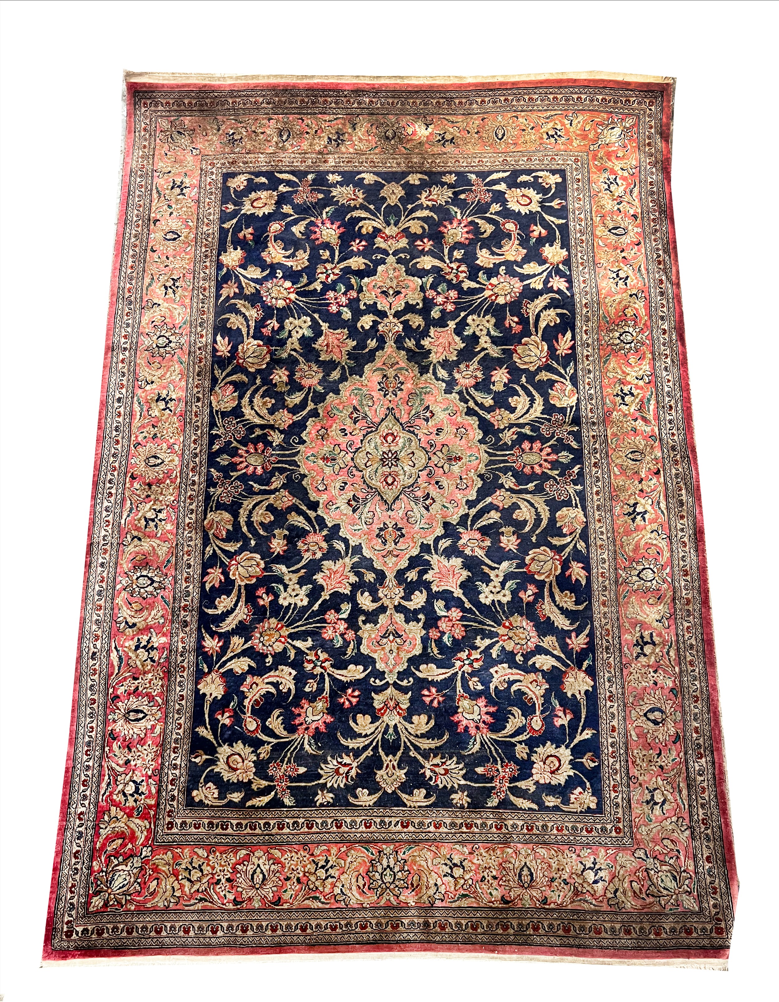 PERSIAN SILK RUG, 151cm x 101cm.