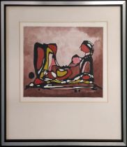 JAROSLAV ZETEK (1920-1982) 'Reclining Nude', watercolour, 21cm x 27cm, signed & framed.