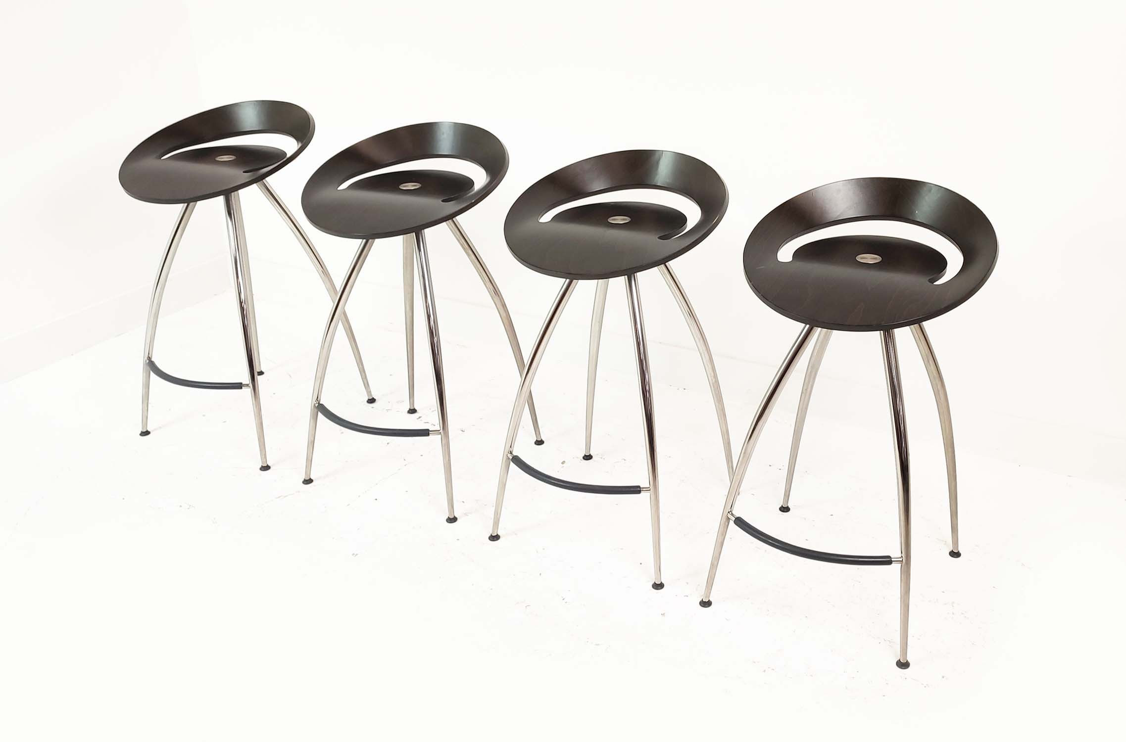 MAGIS LYRA STOOLS, a set of four, by Design Group Italia, 79cm H each approx. (4)