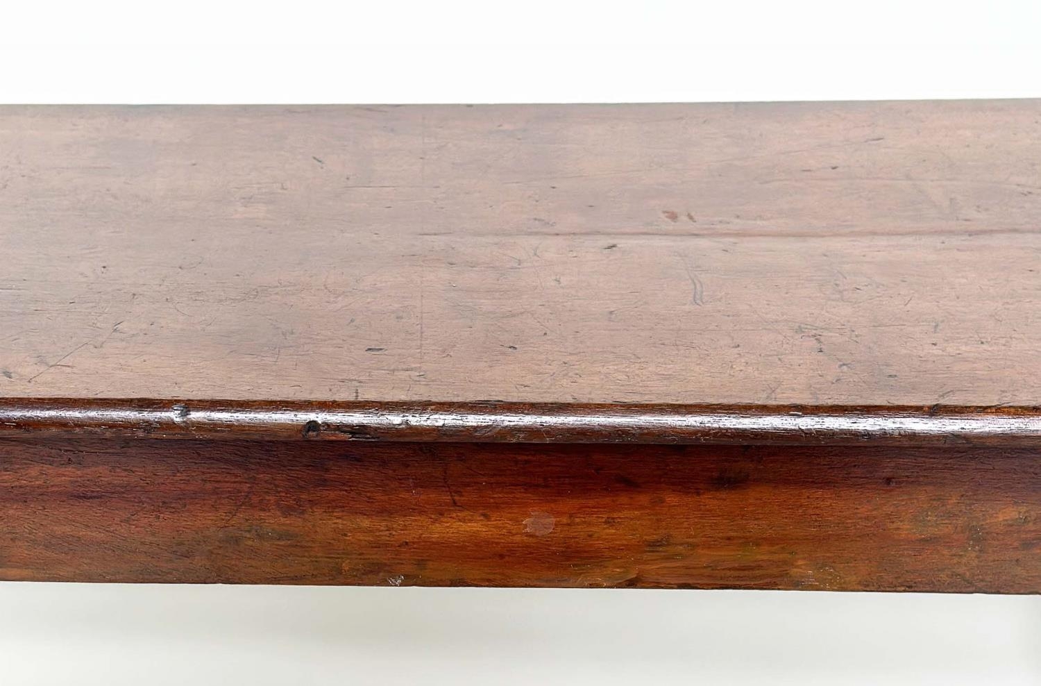 HALL BENCH, early 19th century mahogany rectangular with finely turned bolsters and tapering - Image 3 of 11