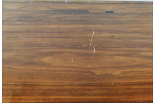 CARD TABLE, Victorian rosewood, circa 1840, with a circular green baize playing surface on faceted - Image 10 of 10