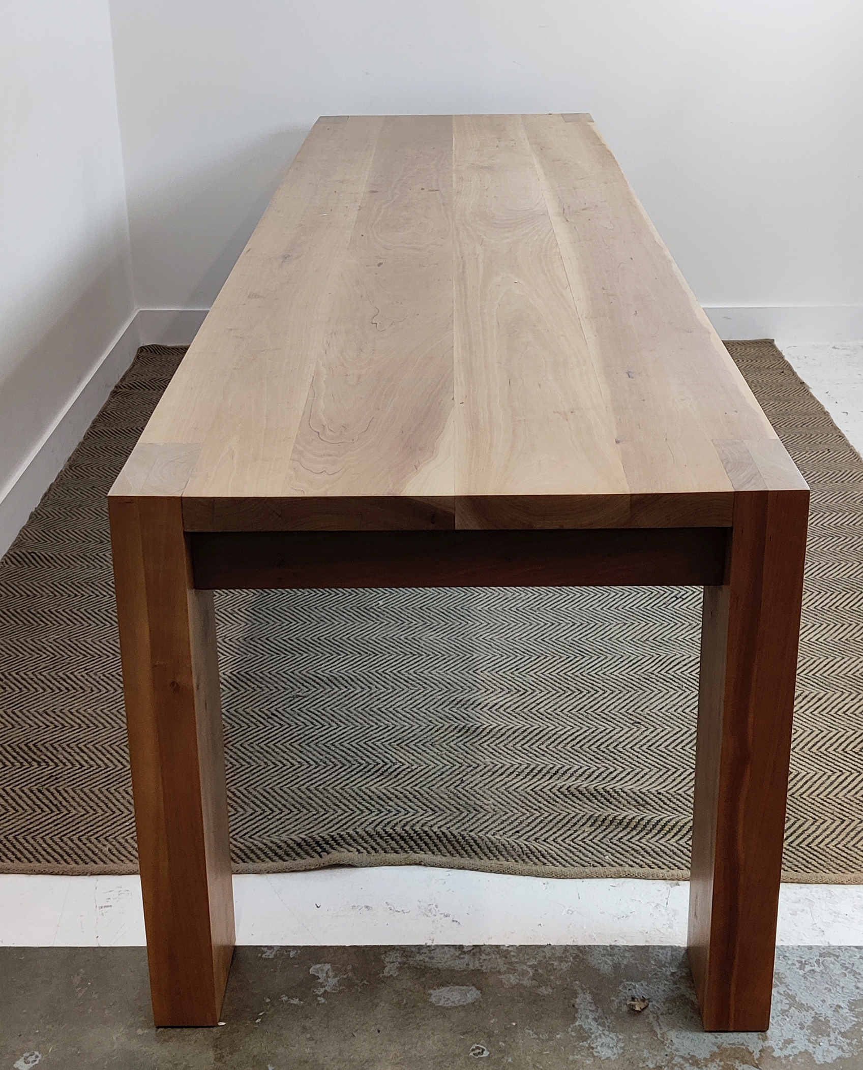 DINING TABLE, of large proportions, Bespoke made by Nick Shannon Devon, 80cm D x 76cm H x 300cm L. - Image 4 of 13