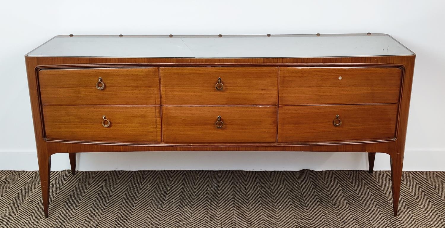 SIDEBOARD, vintage 1950s Italian, 167.5cm x 51cm x 78cm approx.