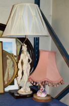 2 FIGURINE TABLE LAMPS