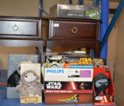 VARIOUS TOYS & GAMES, PHILIPS STEREO IN BOX, STAR WARS TOYS ETC