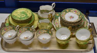 TRAY WITH 2 PART TEA SETS, NEW CHELSEA & PARAGON