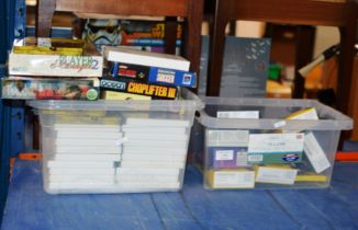 2 BOXES WITH LEGO COLLECTABLES, VARIOUS GAMES CONSOLE GAMES, SUPER NINTENDO GAMES, IPHONE CASE ETC
