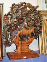 DECORATIVE WOODEN PANEL ON STAND