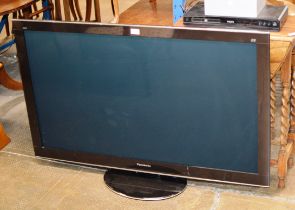 PANASONIC 50" TV - MODEL TX-P50VT20BA, WITH BLU RAY PLAYER & ACCESSORIES, 3D GLASSES ETC