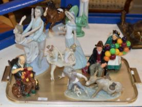 VARIOUS FIGURINE ORNAMENTS, ROYAL DOULTON, LLADRO ETC