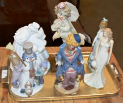 VARIOUS FIGURINE ORNAMENTS, LLADRO ETC