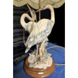 DECORATIVE BIRD FIGURINE TABLE LAMP