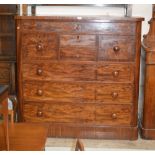 VICTORIAN MAHOGANY OGEE CHEST OF DRAWERS