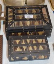 2 PORCUPINE QUILL BOXES