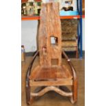 LARGE DRIFTWOOD STYLE ARMCHAIR