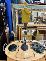 CHOPPING BOARD SET & NOVELTY FISHERMAN PENDULUM