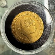 GEORGE IV SOVEREIGN COIN DATED 1820 WITH PRESENTATION BOX