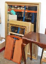 3 SECTION DRESSING MIRROR & VARIOUS WALL MIRRORS
