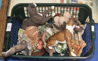 BOX WITH VARIOUS ANIMAL ORNAMENTS