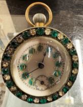 ORNATE MAGNIFIED POCKET WATCH / TABLE CLOCK