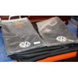 SET OF VOLKSWAGEN MUD FLAPS & 2 LAP TOP CASES