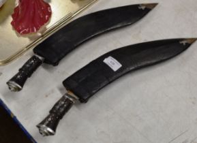 2 KUKRI KNIVES WITH COVERS