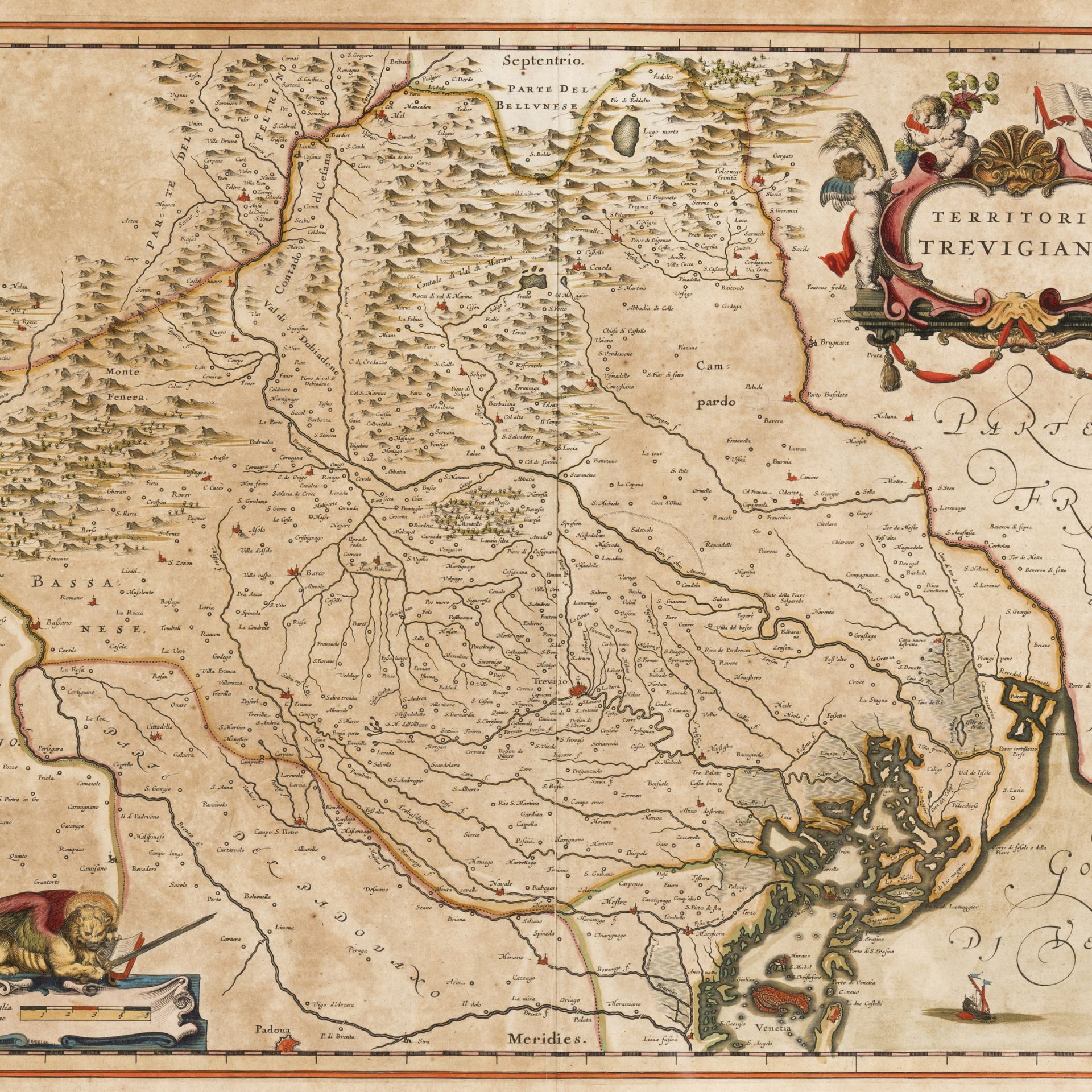 Coppia di incisioni di carte geografiche - Image 4 of 6