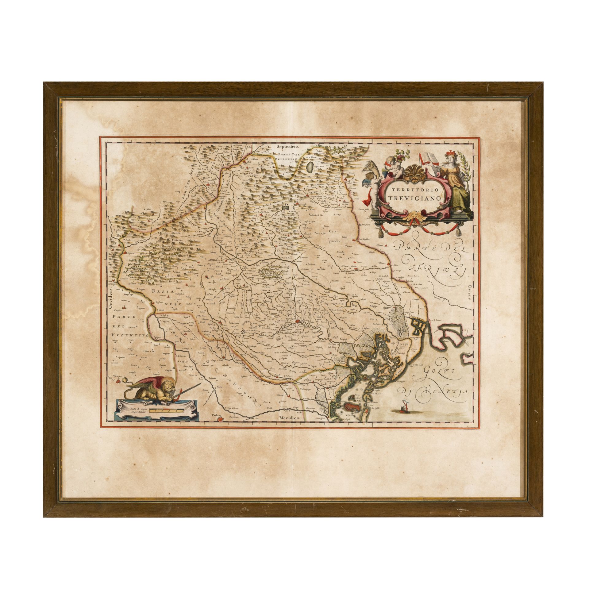 Coppia di incisioni di carte geografiche - Image 3 of 6