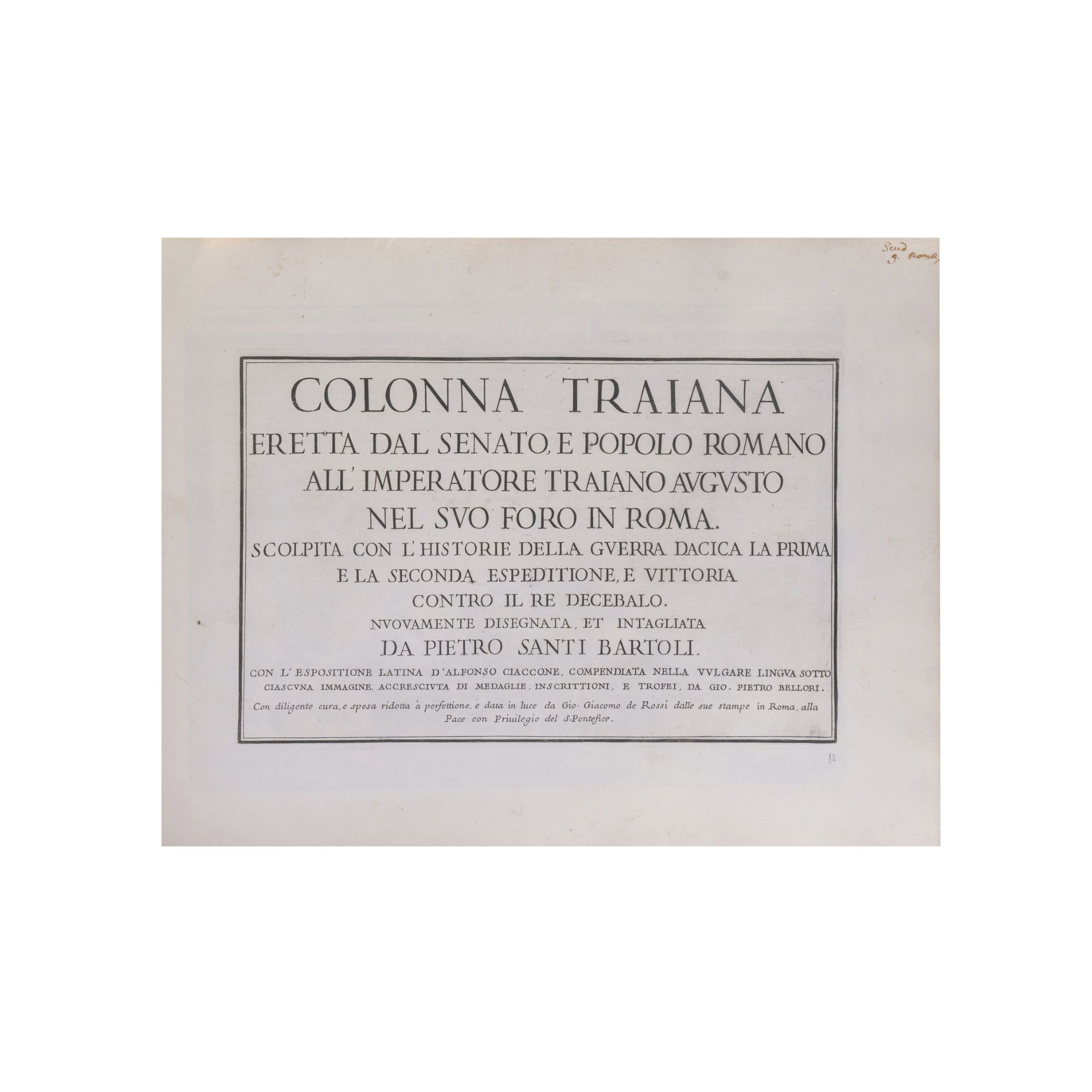 Libro con incisioni della Colonna Antonina e Traiana - Image 4 of 7
