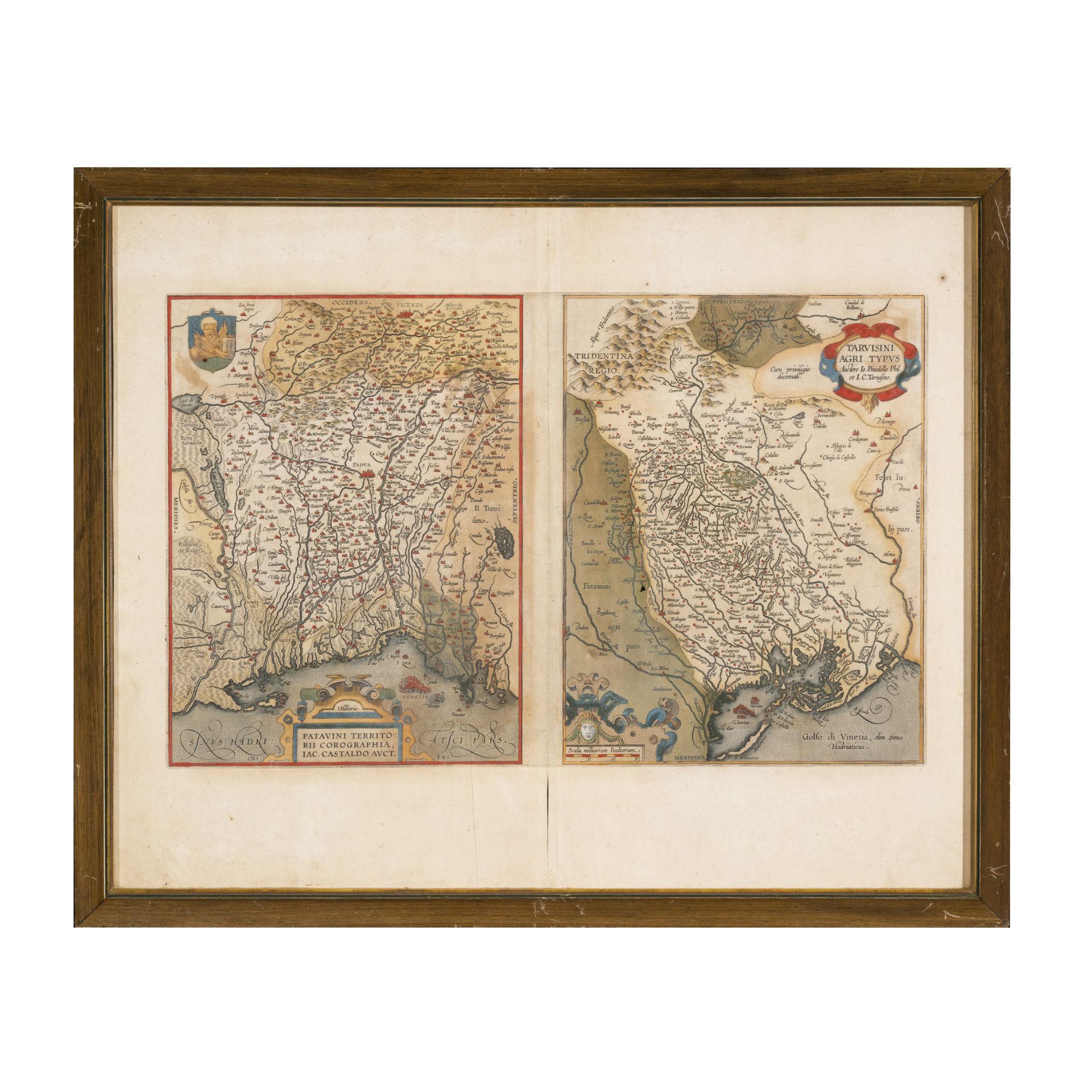 Coppia di incisioni di carte geografiche - Image 2 of 6
