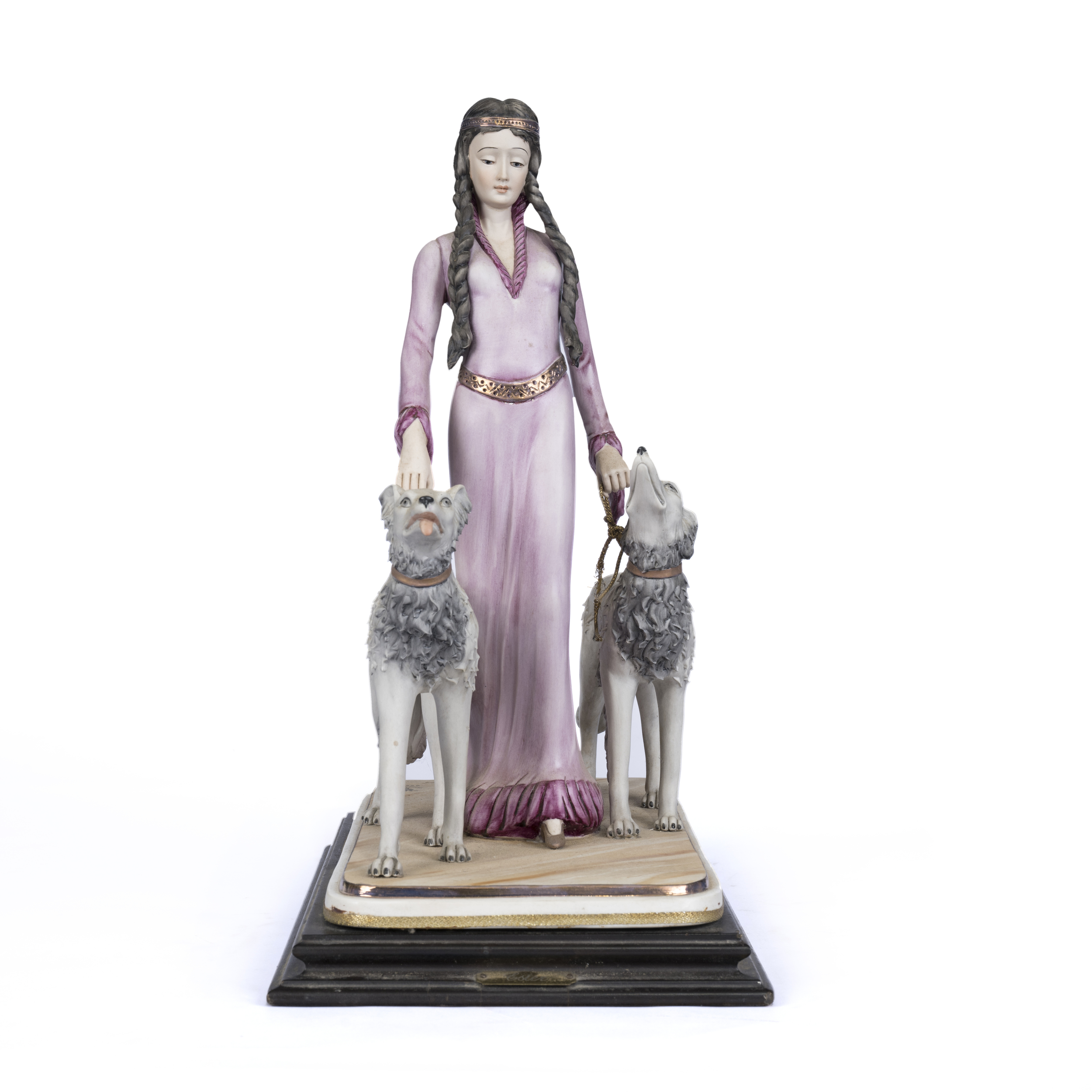 Figura di giovane donna con cani - Image 2 of 7