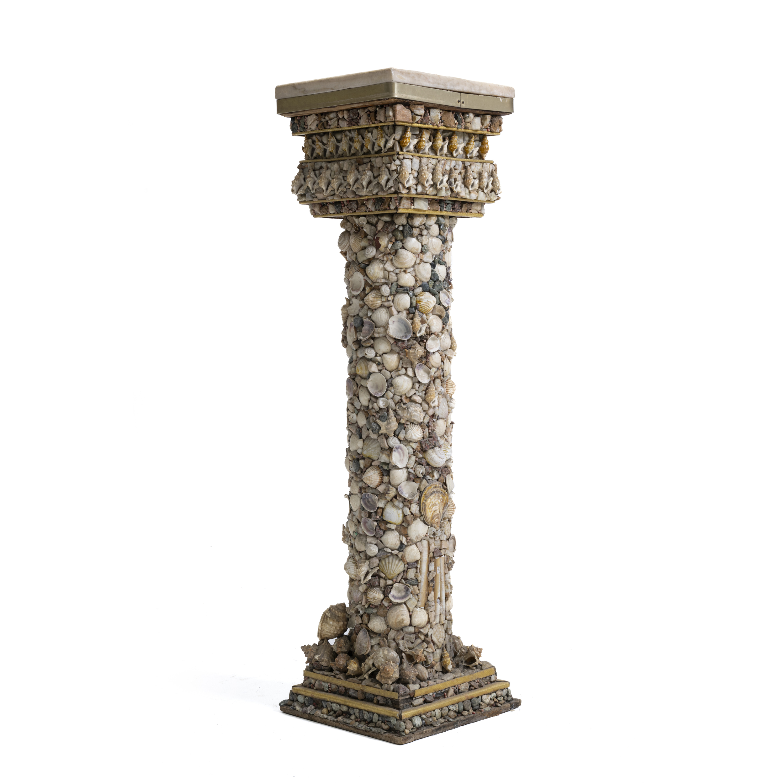 Colonna con decoro di conchiglie - Image 3 of 6