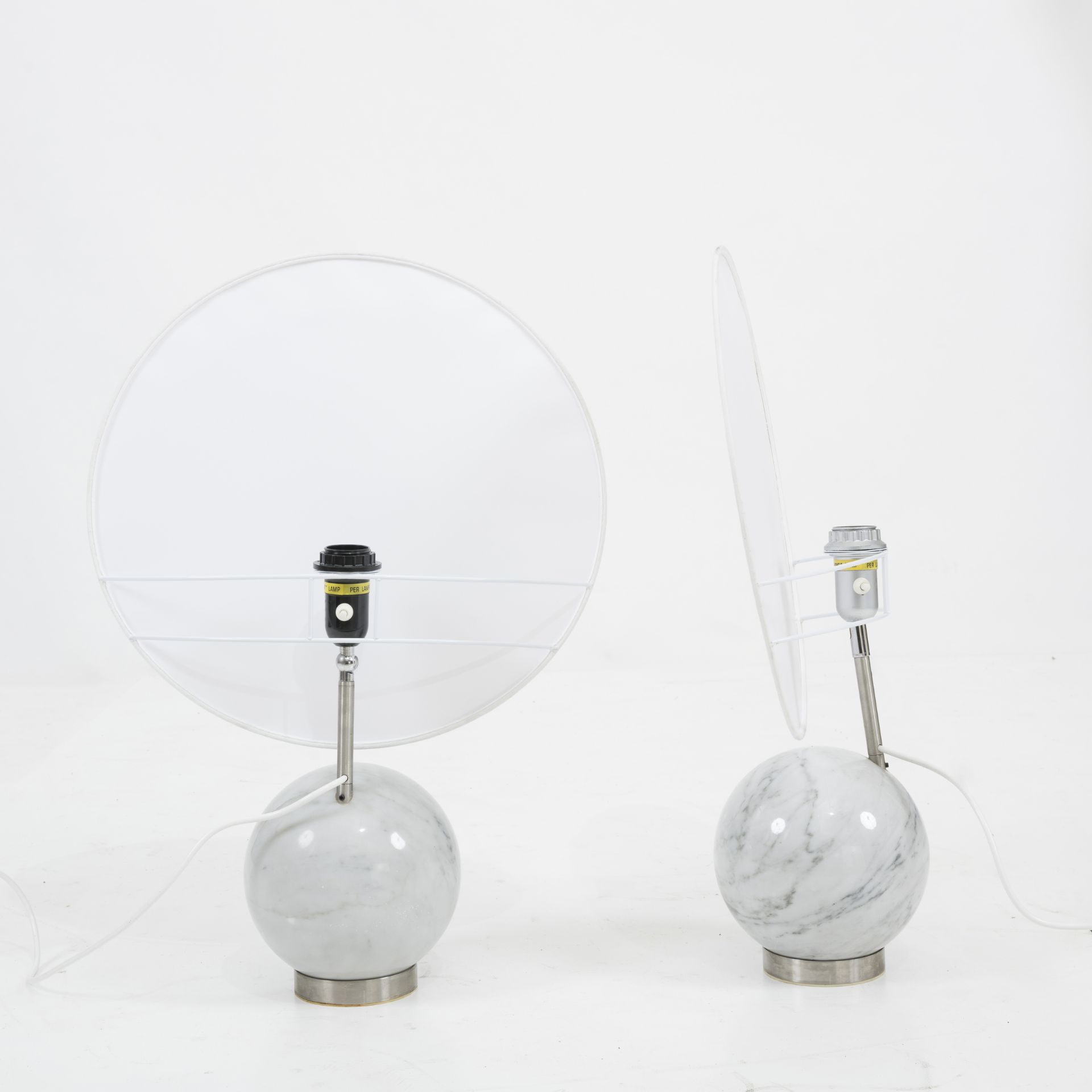 Coppia di lampade a sfera - Image 2 of 3