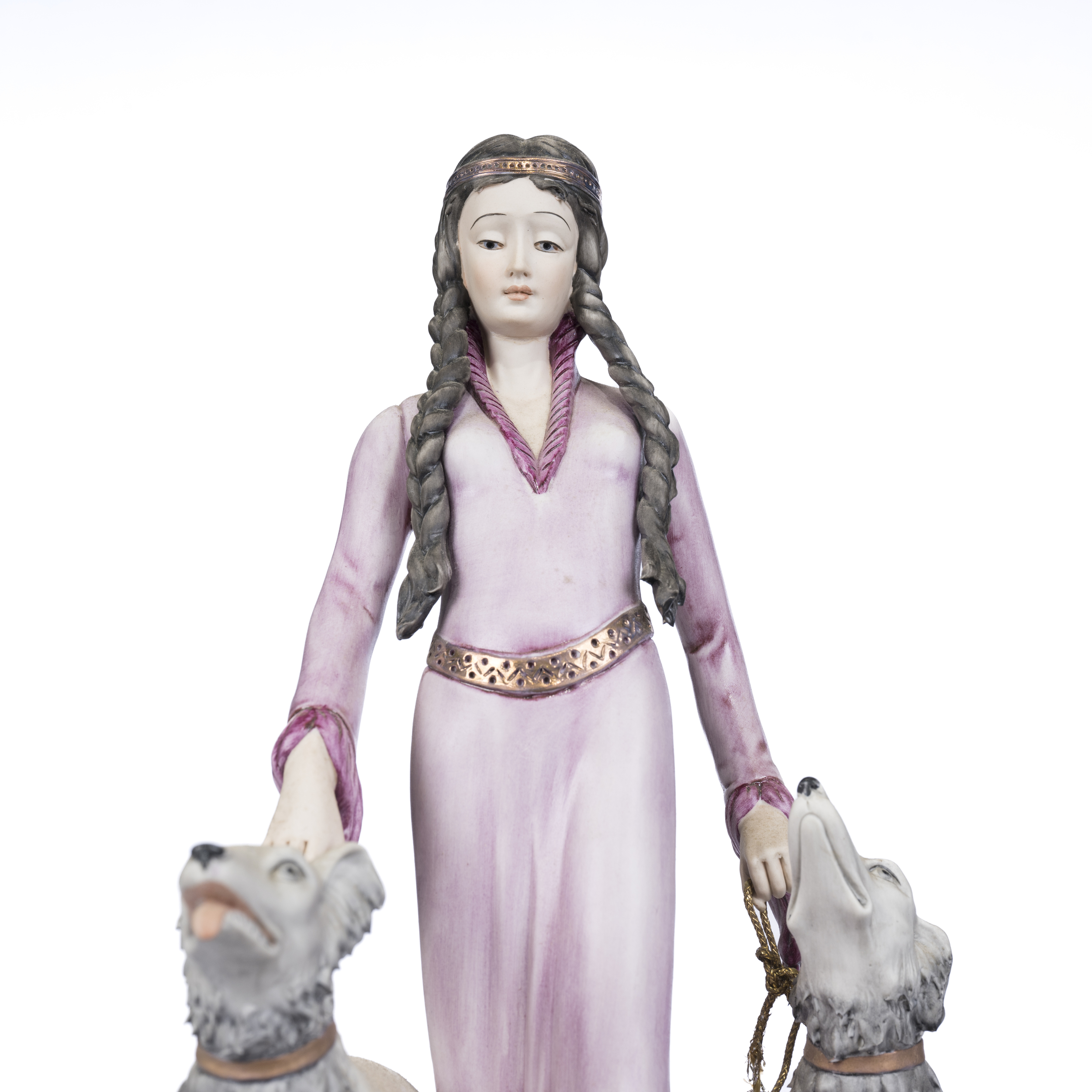 Figura di giovane donna con cani - Image 6 of 7