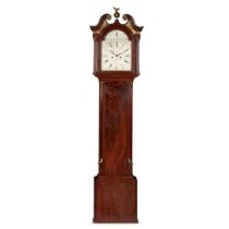 SCOTTISH MAHOGANY LONGCASE CLOCK, BY DAVID HILL, EDINBURGH