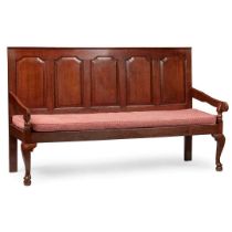 GEORGIAN OAK SETTLE