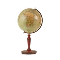 SWEDISH 12 INCH TERRESTRIAL TABLE GLOBE AND STAND