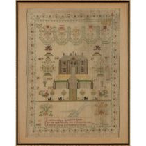 SCOTTISH GEORGE III NEEDLEWORK SAMPLER