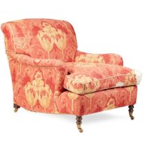 UPHOLSTERED COUNTRY HOUSE ARMCHAIR, PROBABLY GEORGE SMITH
