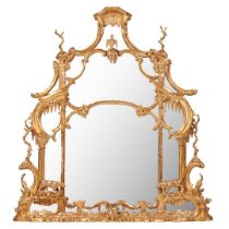 GEORGE III GILTWOOD OVERMANTEL MIRROR