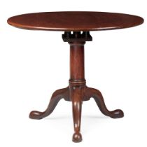 GEORGE II MAHOGANY BIRDCAGE TEA TABLE