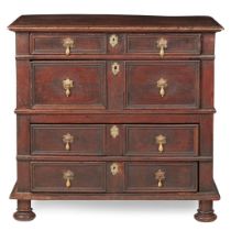 WILLIAM AND MARY OAK CHEST OF DRAWERS