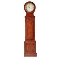 SCOTTISH MAHOGANY DRUMHEAD LONGCASE REGULATOR CLOCK, BY R. GRIERSON, EDINBURGH