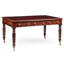 REGENCY MAHOGANY PARTNER'S WRITING TABLE, ATTRIBUTED TO GILLOWS