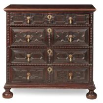 CHARLES II OAK CHEST OF DRAWERS