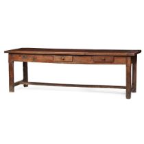 GEORGIAN OAK REFECTORY TABLE