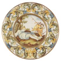 SMALL CASTELLI MAIOLICA PLATE