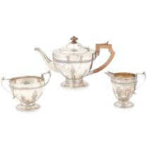 A George V three-piece tea-service