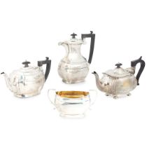 A matched 1920s/30s three-piece tea-service